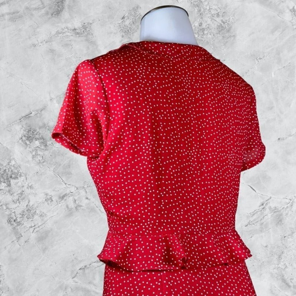 Superdown Mercy Polka Dot Dress - Red - Picture 8 of 10